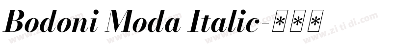 Bodoni Moda Italic字体转换